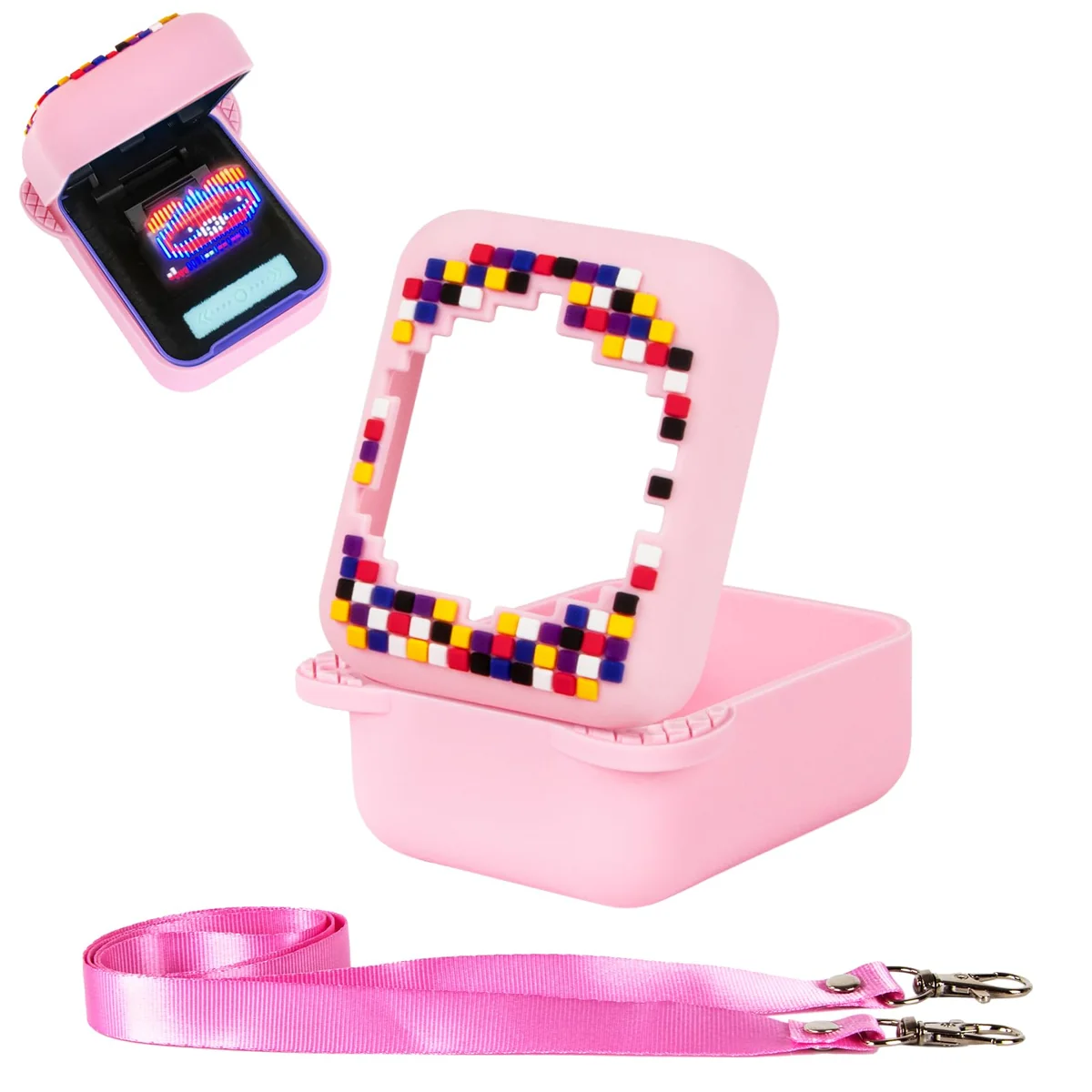 Etui silikonowe ochronne do Bitzee Digital Pet z zawieszką smyczą