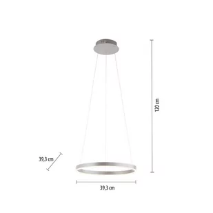 Lampa wisząca LED Ritus Ø 39,3cm, aluminium - Lampy sufitowe - miniaturka - grafika 3