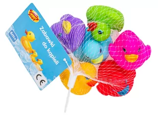 Smily Play, Zestaw piszczków, 6 szt., 140/280 - Zabawki do kąpieli - miniaturka - grafika 1