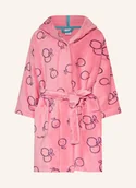 Szlafroki dla dzieci - Sanetta Szlafrok Z Kapturem rosa - miniaturka - grafika 1
