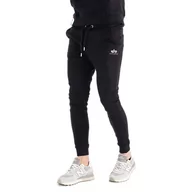 Spodnie sportowe męskie - Spodnie Alpha Industries Basic Jogger SL 11637003 - czarne - miniaturka - grafika 1