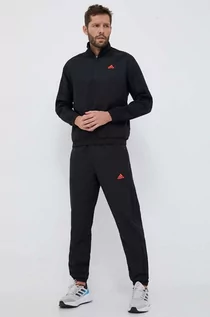 Dresy męskie - adidas dres męski kolor czarny - grafika 1