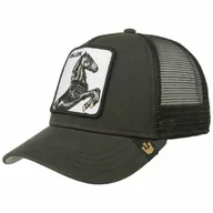 Czapki i chusty sportowe męskie - Czapka Stallion Trucker by Goorin Bros., czarny, One Size - miniaturka - grafika 1