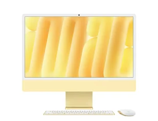 Apple iMac Apple M M4 59,7 cm (23.5") 4480 x 2520 px All-in-One PC 16 GB 512 GB SSD macOS Sequoia Wi-Fi 6E (802.11ax) Żółty Z1EL-Z1ELD/A-07HI4A - Zestawy komputerowe - miniaturka - grafika 1