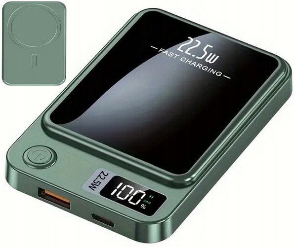 SZYBKI BEZPRZEWODOWY POWER BANK MagSafe INDUKCYJNY 10000mAh 22,5W USB-C