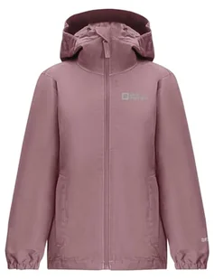 Jack Wolfskin Dziewczęca kurtka FLAZE K kurtka przeciwdeszczowa, ash Mauve, 104 - Kurtki i płaszcze dla dziewczynek - miniaturka - grafika 1