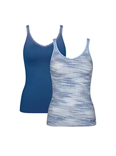 Sloggi Damska koszulka GO C2P 01, Blue-Dark Combination, XL - Koszulki i topy damskie - miniaturka - grafika 1