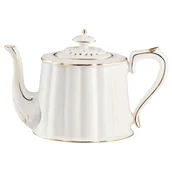 Dzbanki i imbryki - Dzbanek do herbaty 850ml CLARA Gold Ivory VILLA ITALIA - miniaturka - grafika 1