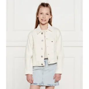 Tommy Hilfiger Jeansowa kurtka Regular Fit - Kurtki i płaszcze dla dziewczynek - miniaturka - grafika 1