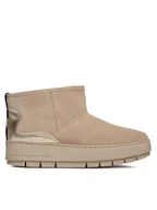 Śniegowce damskie - Tommy Hilfiger Śniegowce Metallic Suede Snowboot FW0FW07850 Beżowy - miniaturka - grafika 1