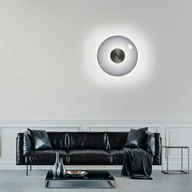 Lampy ścienne - Kinkiet LED PURE Vitrum, szary, szkło/aluminium, Ø 22 cm - miniaturka - grafika 1