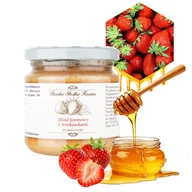 Miód - MIÓD NATURALNY KREMOWANY Z TRUSKAWKĄ NEKTAROWY PASIEKA SŁODKA KRAINA 250G - miniaturka - grafika 1