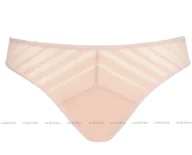 Majtki damskie - Luna figi z koronki i tiulu beżowe (kolor beżowy, rozmiar 40) - miniaturka - grafika 1