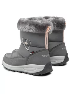 Buty dla dziewczynek - KangaROOS Śniegowce K-Elisa Rtx 18784 000 2017 S Szary - grafika 1