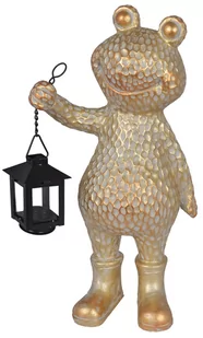 Figurka żabka z latarenką, 18x10x32,5 cm - Figurki dekoracyjne - miniaturka - grafika 1