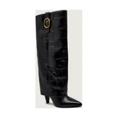 Kozaki damskie - Kurt Geiger Skórzane kozaki FOLD OVER - miniaturka - grafika 1