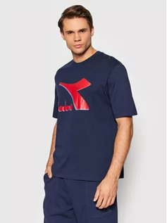 Koszulki i topy damskie - Diadora T-Shirt Shield 102.177748 Granatowy Regular Fit - grafika 1