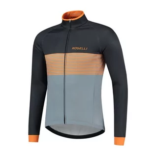 Kurtki męskie - Męska Kurtka Rowerowa Rogelli Boost | Black/Orange/Gray - Rozmiar M - grafika 1