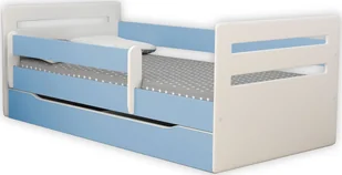 Elior Łóżko chłopięce z szufladą Candy 2X 80x160 - niebieskie - Łóżka dla dzieci i młodzieży - miniaturka - grafika 1