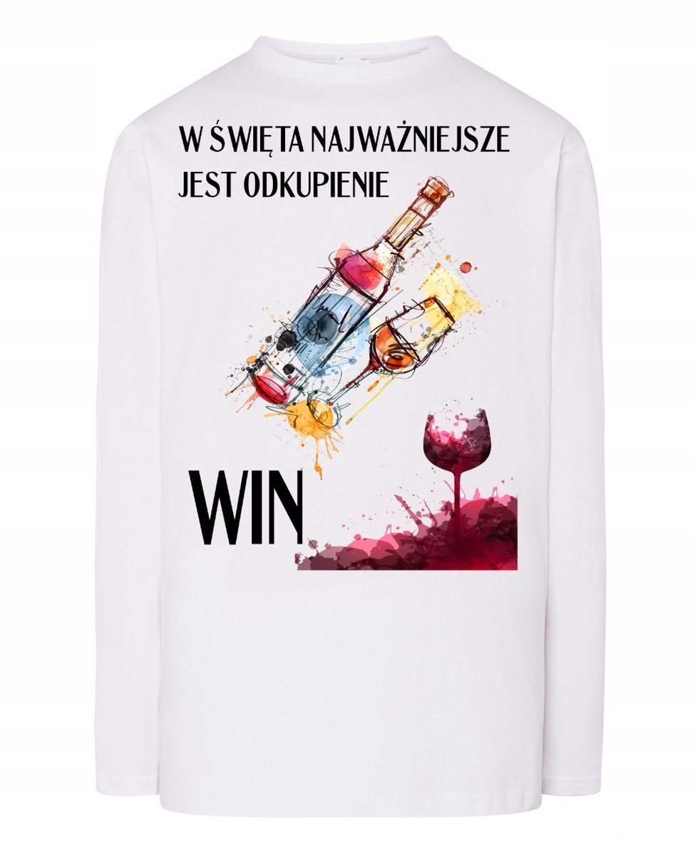 Longsleeve nadruk Odkupienie WIN Rozm.S