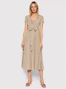 Guess Sukienka codzienna WBGK86 WE6D1 Beżowy Slim Fit - Sukienki - miniaturka - grafika 1