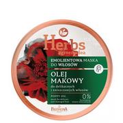 Maski do włosów - Herbs HERBS Emolientowa maska Olej Makowy do delikatnych i zniszczonych włosów HEM0008 - miniaturka - grafika 1