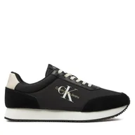 Sneakersy męskie - Sneakersy Calvin Klein Jeans Retro Runner Low Mix Mtl YM0YM01032 Czarny - miniaturka - grafika 1