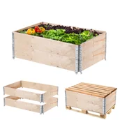 Donice - Obrzeże ogrodowe nadstawka paletowa Banari 2 szt. 120x80x20cm - miniaturka - grafika 1