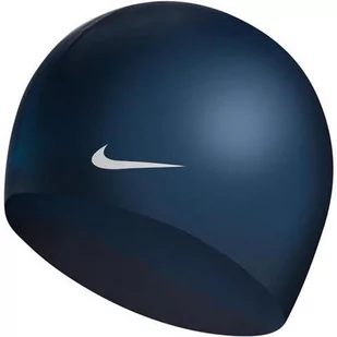 Nike, Czepek pływacki, granatowo-srebrny - Pływanie - miniaturka - grafika 1