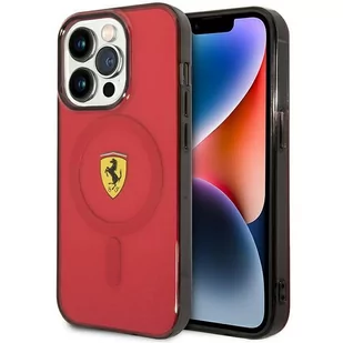 Ferrari FEHMP14XURKR iPhone 14 Pro Max 6.7" czerwony/red hardcase Translucent Magsafe - Etui i futerały do telefonów - miniaturka - grafika 1