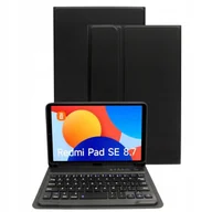 Etui do tabletów - Etui do Xiaomi Redmi Pad SE 8.7 Case Obudowa Pokrowiec Futerał z klawiaturą bluetooth czarne - miniaturka - grafika 1