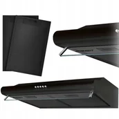 Okapy kuchenne - Berdsen BE-10-A 60 Czarny filtr - miniaturka - grafika 1