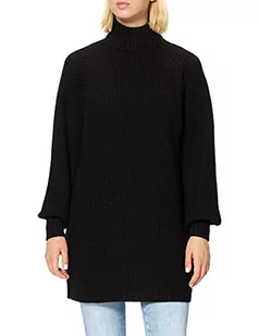 Noisy May Damska Nmtimmy L/S dzianinowa sukienka Noos sweter, Czarny/, L - Sukienki - miniaturka - grafika 1