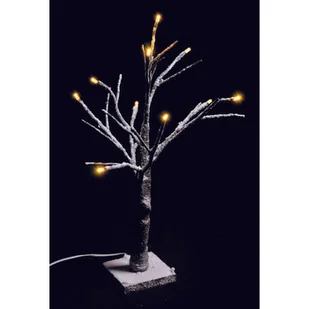 Drzewko ośnieżone 45 cm 10 LED - Ozdoby bożonarodzeniowe - miniaturka - grafika 1