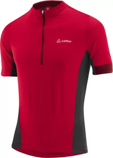 Löffler Pure Half-Zip Bike Jersey Men, czerwony EU 48 2022 Koszulki kolarskie - Koszulki rowerowe - miniaturka - grafika 1