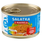 Konserwy i dania rybne - Carrefour Classic Sałatka z makrelą pikantna 165 g - miniaturka - grafika 1