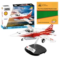 Klocki - Cobi 5857 Samolot Northrop F-5E Tiger II Armed Forces 351 El. + PŁYTKA - miniaturka - grafika 1