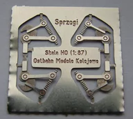 Kolejki i akcesoria - Fototrawione sprzęgi śrubowe do modeli kartonowych Ostbahn DH0-69 - miniaturka - grafika 1