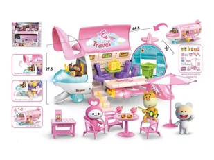 ICOM Poland SAMOLOT 40 CM. + MISIOWA RODZINKA 7144236 - Akcesoria dla lalek - miniaturka - grafika 1