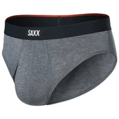 Bielizna sportowa męska - Slipy męskie Saxx Vibe Xtra Soft Comfort Brief Fly Rozmiar: M / Kolor: szary - miniaturka - grafika 1