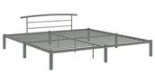 Łóżka - Szare metalowe łóżko dla dwóch osób 180 x 200 cm F7-T37 - miniaturka - grafika 1