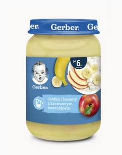 Gerber JABŁ/BANAN/KREM TWAR.190G - Desery dla dzieci - miniaturka - grafika 1