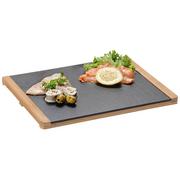 Przybory do gotowania - Deska do serwowania, 34 x 26 cm, bambus, łupek kamienny, Kesper - miniaturka - grafika 1