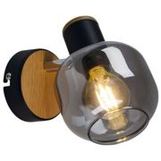 Lampy ścienne - Nave Lampa ścienna 1350022 dymione szkło 1-punktowa - miniaturka - grafika 1