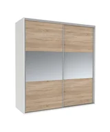 Szafy - Szafa Tivoli 125X210 B/4Ds/2L Dąb Sonoma / Lustro - miniaturka - grafika 1