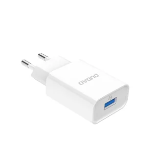 Dudao ładowarka sieciowa EU USB 5V/2.4A QC3.0 Quick Charge 3.0 + kabel przewód micro USB biały (A3EU + Micro white) - Ładowarki do telefonów - miniaturka - grafika 2