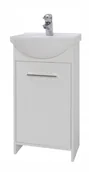 Szafki łazienkowe - Szafka z umywalką biała 45cm - miniaturka - grafika 1
