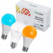 Lampy pozostałe - Nanoleaf Essentials Smart A19 Bulb 1100Lm RGBCW 2700K-6500K, 120V-240V, E27, 3pcs Pack - miniaturka - grafika 1