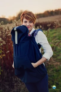 Osłonka Softshell Little Frog - NAVY - Chusty do noszenia dzieci - miniaturka - grafika 1