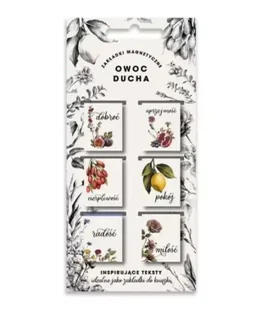 Zakładki Magnetyczne Owoc Ducha 6 sztuk - Szaron - Zakładki do książek - miniaturka - grafika 1